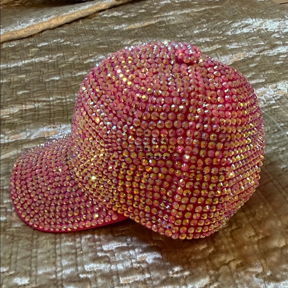 Pink Rhinestone Cap - Picture 3 of 7